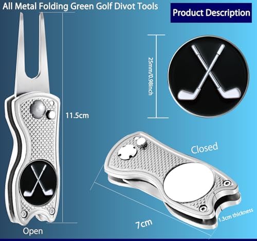 Adhere Golf Ball Markers & Divot Tools Personlized Enamel Ball Markers - Image 2