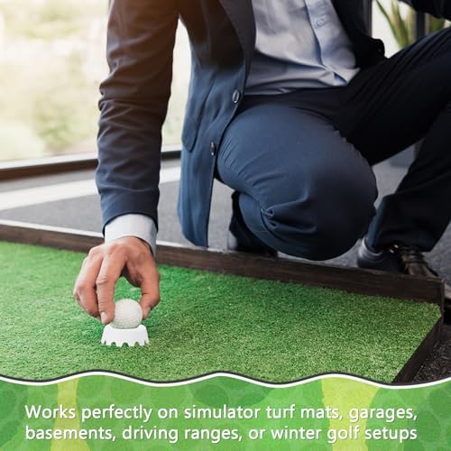 8 Pack Golf Simulator Tees, TPU Golf Tees 1/4"-2" Height - Image 5