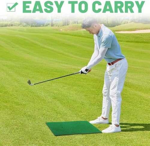 Golf Hitting Practice Mat Green - Image 3