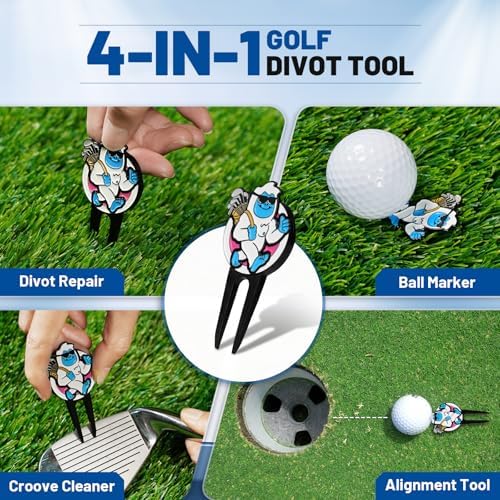 Big Crazy Divot Repair Tool, Divot Repair Tool, Sasquafch and Yeti Golf Green - Image 5