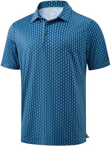 Obla Men's Golf Shirt Short Sleeve Dry Fit Collared Polo Shirts by OBLA