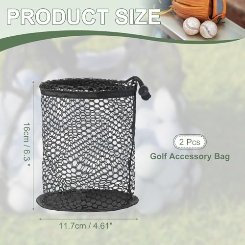 Golf Ball Storage Bag Nylon Mesh Golf Pouch - Image 2