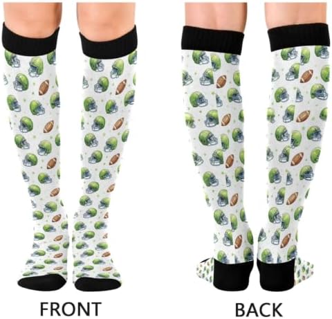 White Baseballs Stitching Compression Sock - Image 2