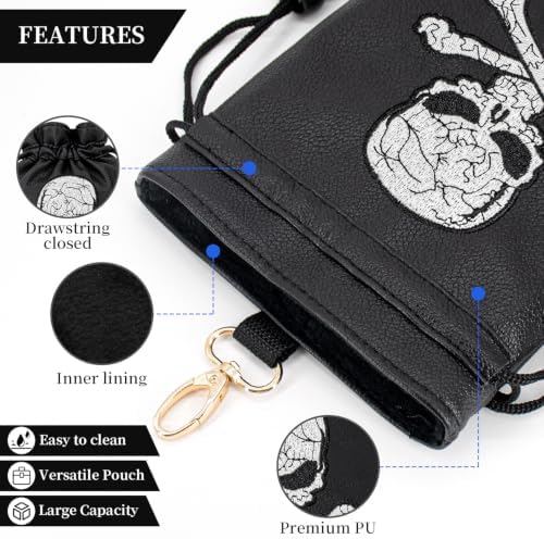 Skull Golf Valuables Pouch Bag - Image 3