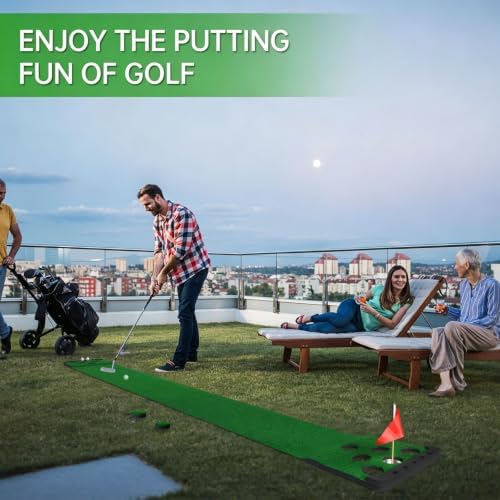 Golf Putting Game Set, Indoor Putting Green Mat - Image 2