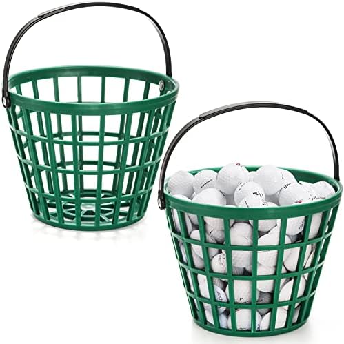 Bekith 2 Pack Plastic Golf Ball Basket, Golfball Container Ball Bucket by Bekith