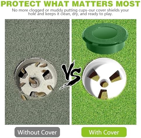 Set Golf Hole Cup with Protective Cover – Elevating Your Home Golfing - Image 5