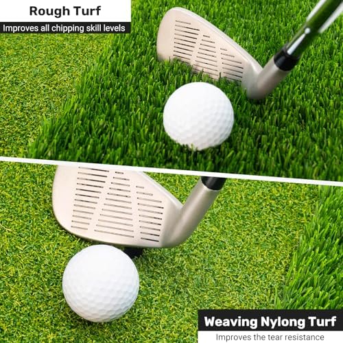 LYDARZ Portable & Foldable Golf Practice Mat – Dual-Turf Golf Hitting Mat - Image 5