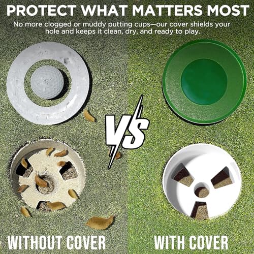 KINGTOP Golf Hole Cup Covers for Standard 4.25 in Cups - Image 6