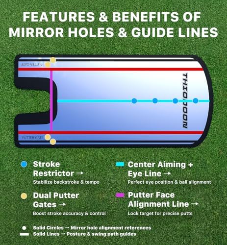 3mm Ultra-Thin Golf Putting Mirror - Image 3