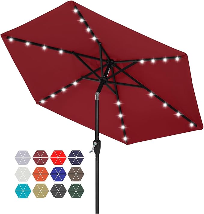 ABCCANOPY Solar Led Patio Umbrella by ABCCANOPY