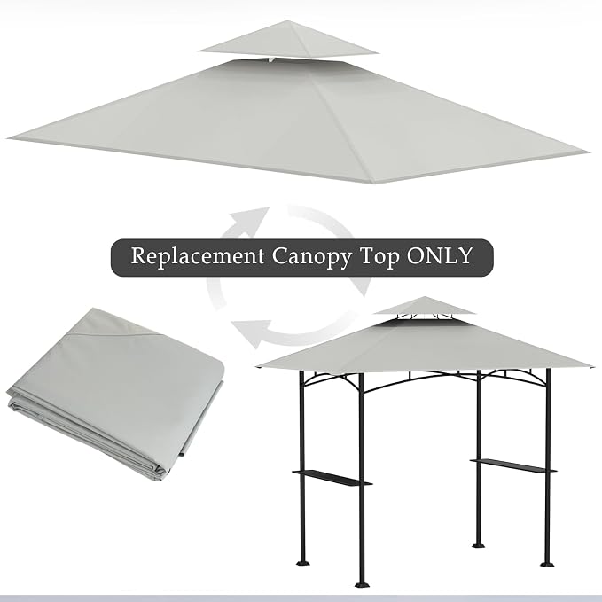 5x8Ft Grill Gazebo Replacement Top - Image 6