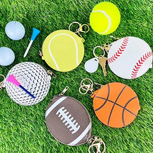 Sports Key Chain Coin Purse Bag Charm - Image 6