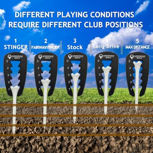 Adjustable Golf Tee Height Tool Outdoor Golf Training Aid Precision Tee Height - Image 3