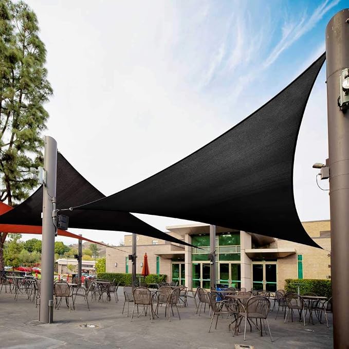 Royal Shade 12' x 12' x 12' Black Triangle Sun Shade Sail Order to Make RTAPT8 by RoyalShade