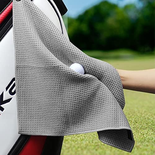 Myartte 2pcs Golf Towels for Golf Bag for Men Women Golfer Microfiber Fabric - Image 3