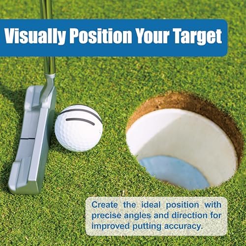 SANDIAN, 6 Pack, Golf Ball Aignment Lines Integrated Permanent Markers - Image 3