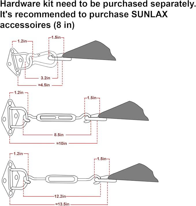 Sun Shade Sail 16' x 20' Turquoise Blue Rectangle Shade | Outdoor sun shade sail - Image 3