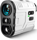 1200Yards Range Finder Golf with Slope, 7X Magnification Range Finder, Lightweight Portable Rechargeable Rangefinder, Flag Lock Vibration, Switch for Legal, Range Finders for Hunt/Golf Accessory