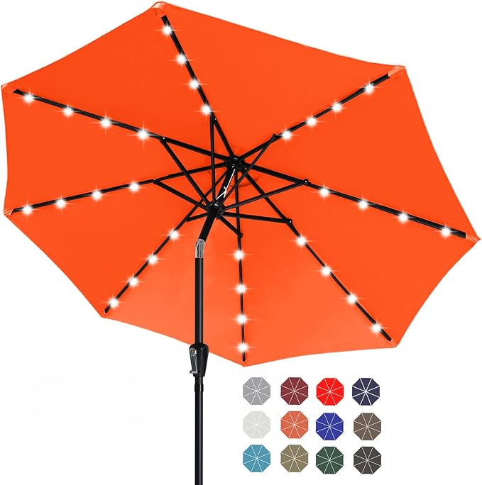 ABCCANOPY Solar Led Patio Umbrella by ABCCANOPY