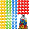 MiniInflat 80 Pcs Practice Golf Balls Plastic 42mm by MiniInflat