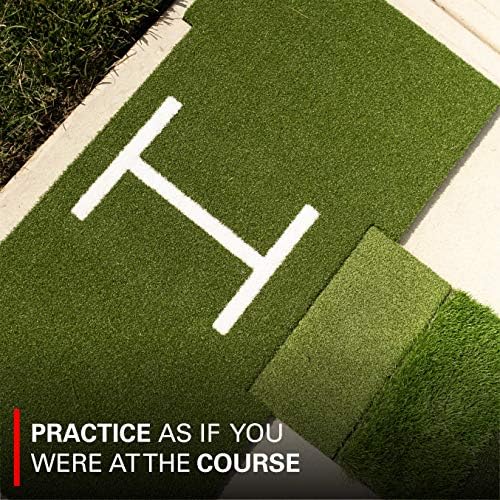 Rukket Tri-Turf Golf Hitting Mat Attack, Portable Driving, Training Aids - Image 5