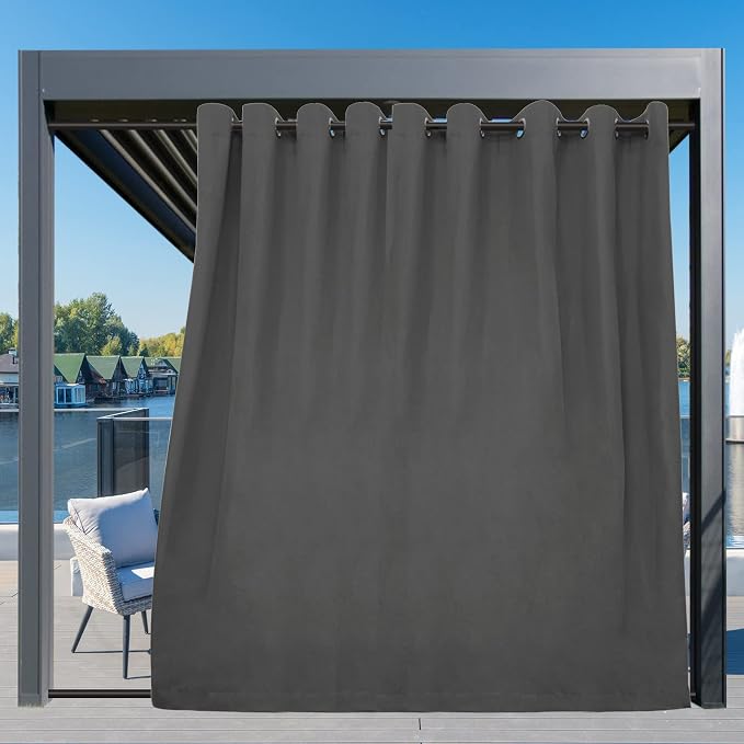 Easy-Going Outdoor Curtains for Patio 1 Panel, 150x84 inch, Weatherproof - Image 3