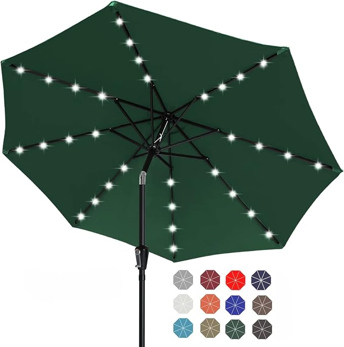 ABCCANOPY Solar Led Patio Umbrella by ABCCANOPY