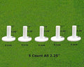 FINGER TEN Rubber Golf Tees for Mats 5 Pack by FINGERTENSport