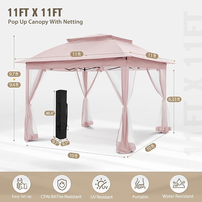 COOS BAY 11x11 Pop Up Gazebo - Image 3
