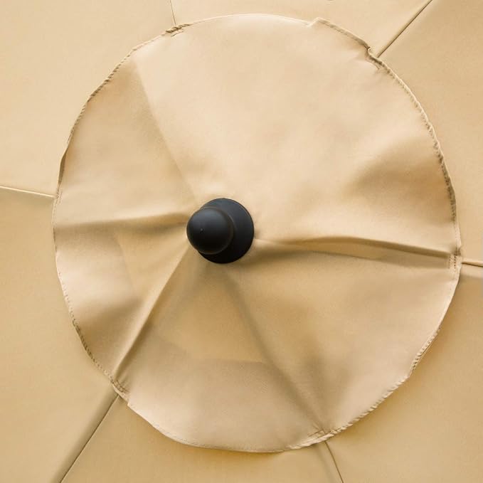 Sunnyglade 7.5' Patio Umbrella Outdoor Table Umbrella Tilt Crank Tan | Market - Image 5