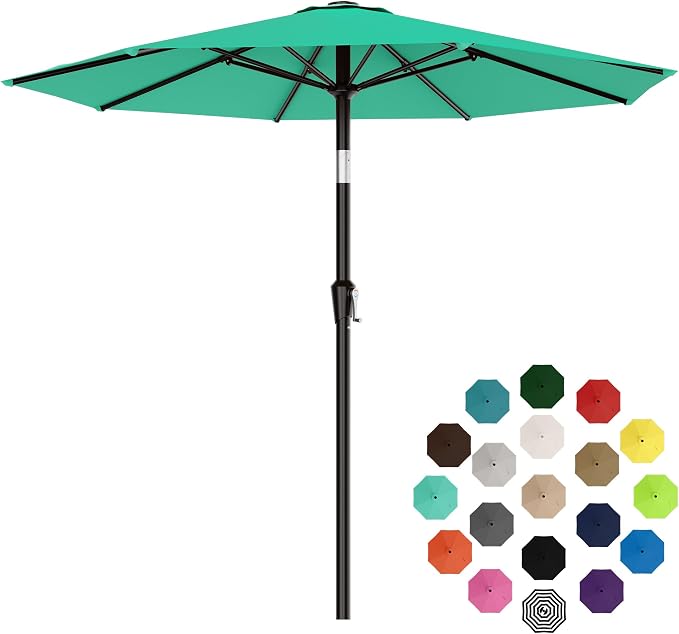 9 FT Patio Umbrella for Outdoor, Outdoor Table Umbrella - Image 2