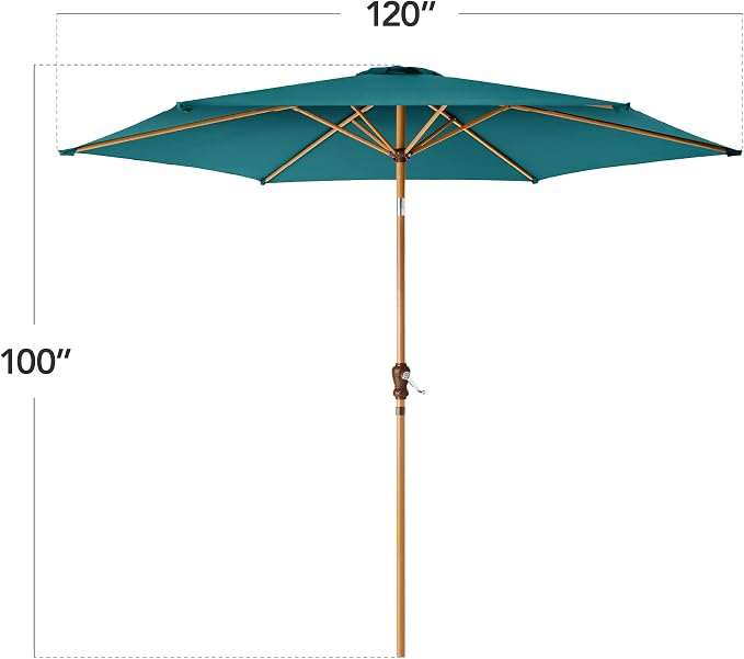 Best Choice Products 10ft Market Umbrella, Outdoor Sun Shade - Image 2