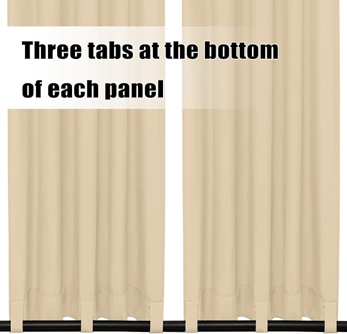 Easy-Going Outdoor Curtains for Patio 2 Panels, 54x96 inch, Weatherproof - Image 4
