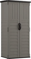 Suncast 22 Cu Ft, Vertical Storage Shed, Pad-Lockable Double Doors by Unknown