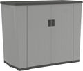 Suncast XL Outdoor Storage Cabinet, 130 Gal, Peppercorn Gray by Unknown