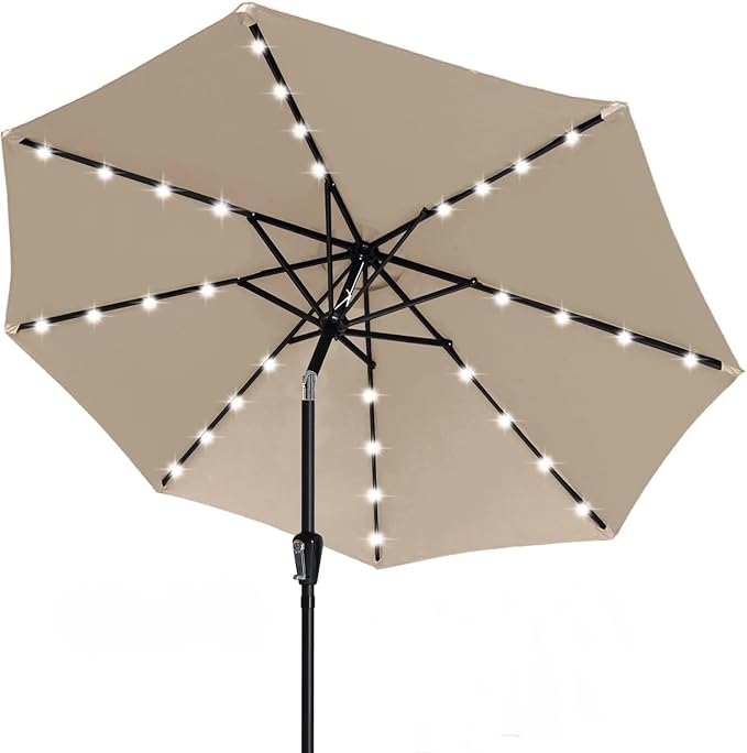 ABCCANOPY Solar Led Patio Umbrella by ABCCANOPY
