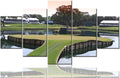 5 Panel Modern Canvas Paintings America Florida Golf Course Pictures Premium Quality Prints Artwork Giclee Green Lawn Wall Art for Living Room Home Decor Framed Stretched Ready to Hang(60''Wx32''H)