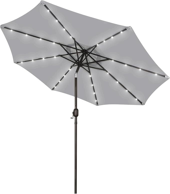 9 ft Solar Umbrella, Patio Umbrella by Blissun