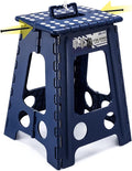Delxo 17.5 Inch Folding Step Stool, Foldable Step Stool by Delxo