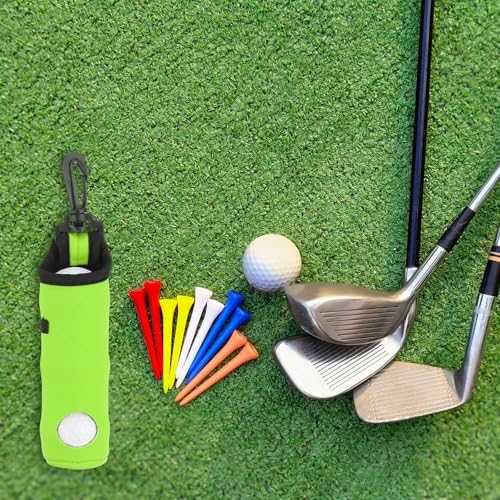 uxcell Golf Ball Carry Bag, Waist-Mounted Storage Bag Neoprene Golf Tee Holder - Image 6