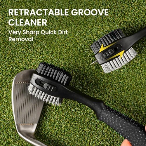 FINGER TEN Retractable Golf Club Cleaner Brush - Image 4