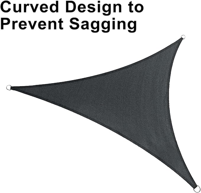 LOVE STORY 20' x 20' x 20' Triangle Sun Shade Sail - Image 6