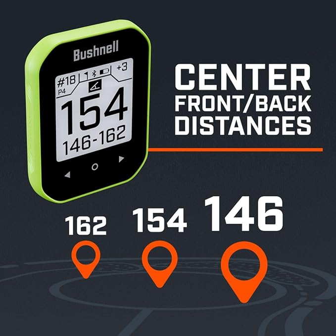Bushnell Golf Phantom 3 Slope GPS Handlheld (Green) | 38,000+ Courses, Slope Compensation, Hazard Info, Distance Calculator, Scorekeeping, Magnet Mount, Touchscreen | Signature Series Power Bundle
