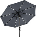 Best Choice Products 10ft Solar Polyester LED Lighted Patio Umbrella w/Tilt by Unknown