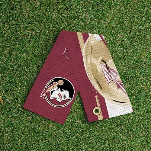 Northwest NCAA Golf Towel, Official Licensed Microfiber Waffle Fabric, - Image 3