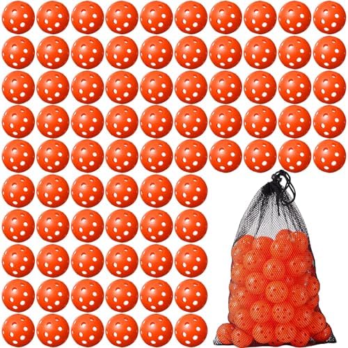 MiniInflat 80 Pcs Practice Golf Balls Plastic 42mm by MiniInflat