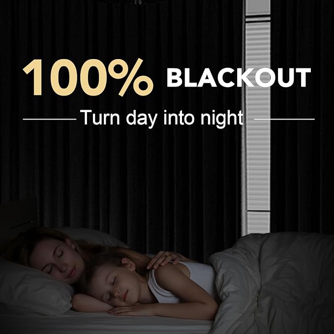 H.VERSAILTEX Linen Blackout Curtains 63 Inches Long 100% Blackout Thermal - Image 2