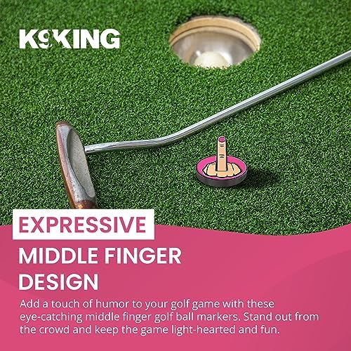 Ultimate Middle Finger Golf Ball Marker | Magnetic Hat Clip | Alignment Ball - Image 6