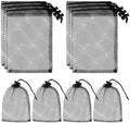 Sliverdew 10PCS Small Mesh Bags Drawstring Black Nylon Mesh Drawstring Bag Mini by Sliverdew